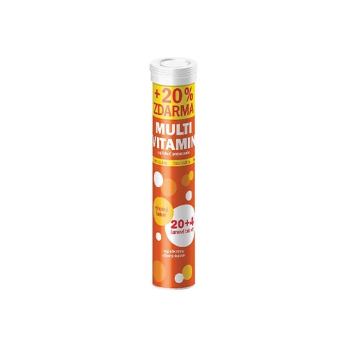 Maxi Vita Multivitamin Tablety šumivé bez cukru 20+4ks 72g