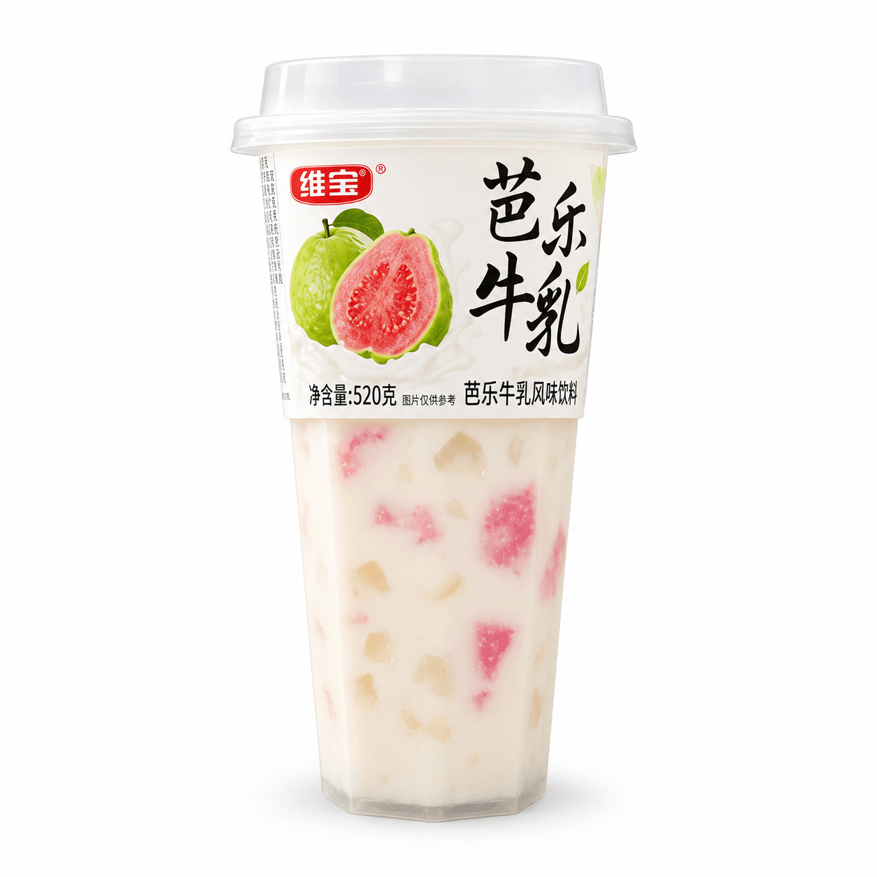 Weibao Guava Flavored Pearl Yogurt Drink 520ml
