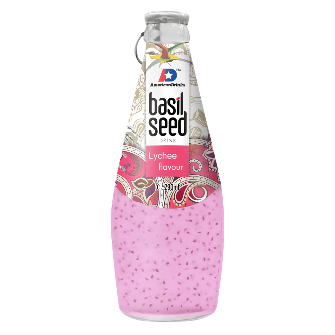 American Drinks Basil Seed Lychee flavour 290 ml