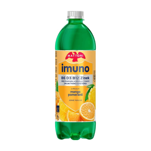 Mattoni Imuno Minerální voda mango+pomeranč jemně perlivá 700ml PET