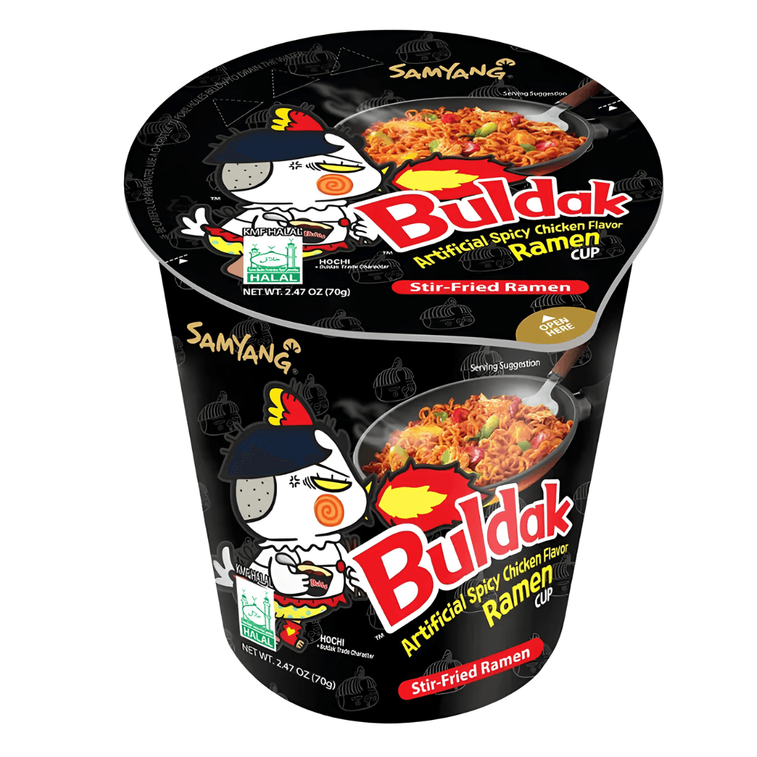 Samyang Buldak Cup pálivé kuřecí nudle v kelímku 70g