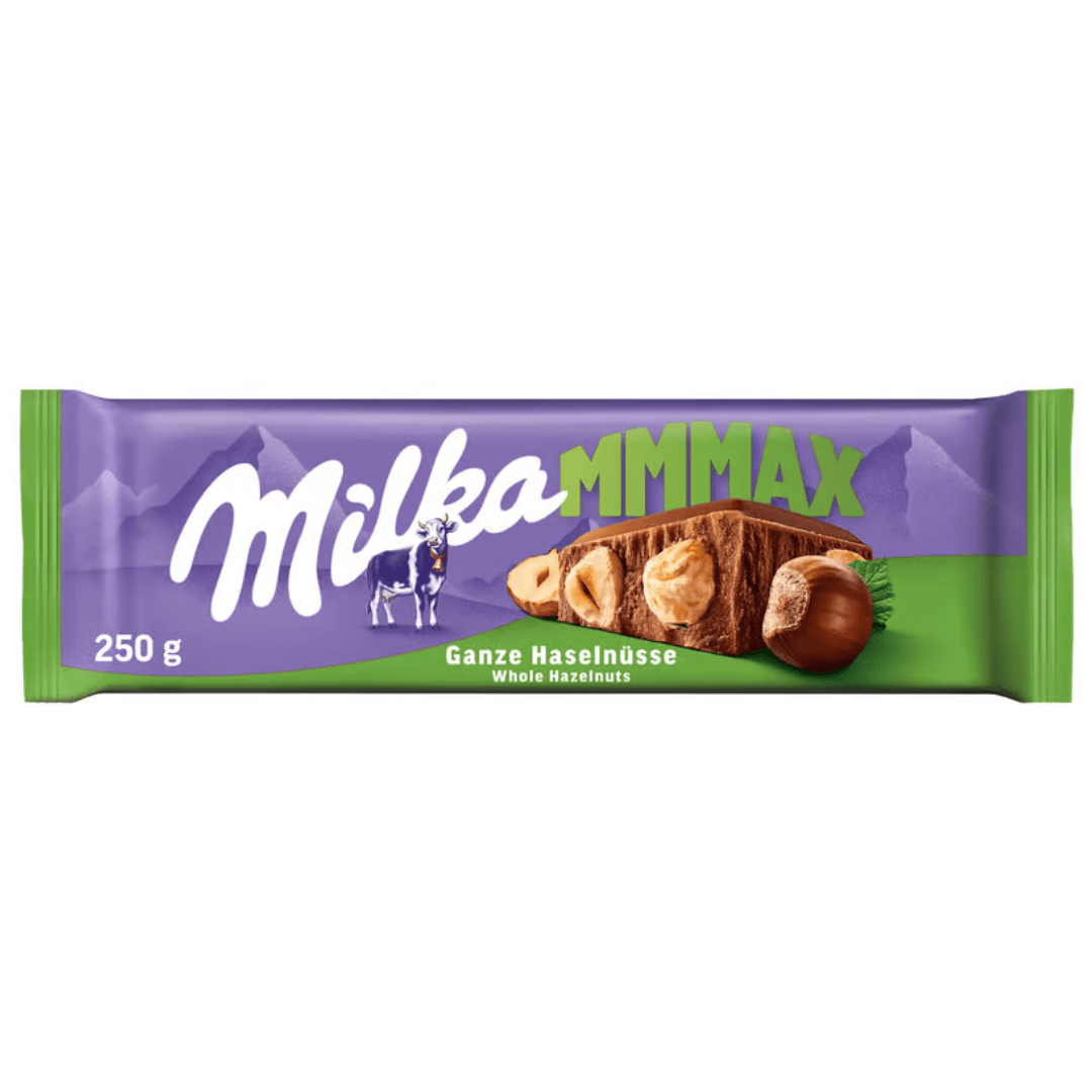 Milka Čokoláda Mmmax Celé lískové ořechy - Wholenut 250g