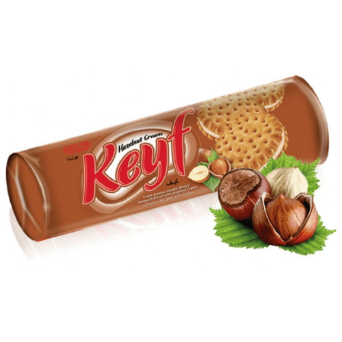 Keyf Hazelnut Sandwich Biscuit 140g