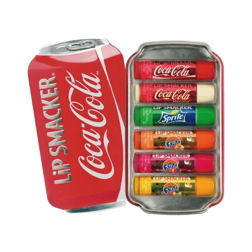 Lip Smacker Coca-Cola Classic Tin Box sada balzámů na rty 6 ks