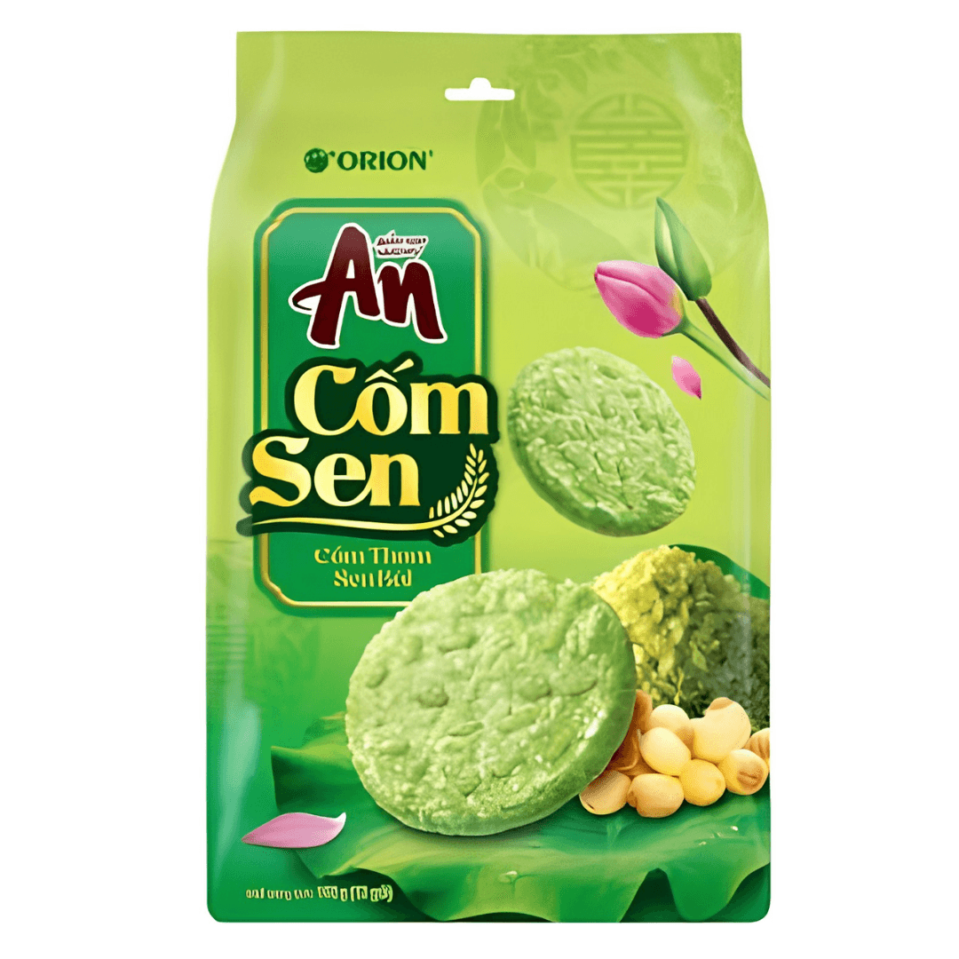 Orion Bánh Gạo An Hương Vị Cốm Sen 168g
