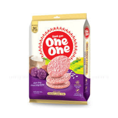 One One Rýžové Krekry s Příchutí Fialových Brambor 166g