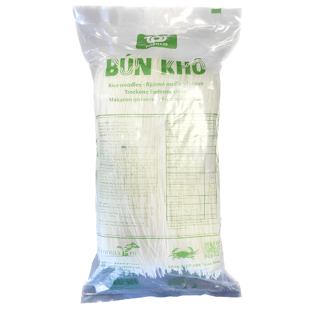 Totaco Rýžové Nudle Bún Khô Sợi Nhỏ 500g