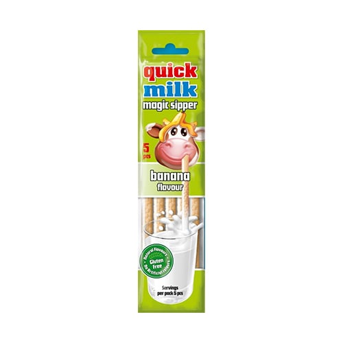 Quick Milk Brčka na mléko s banánovou příchutí 30g x 20
