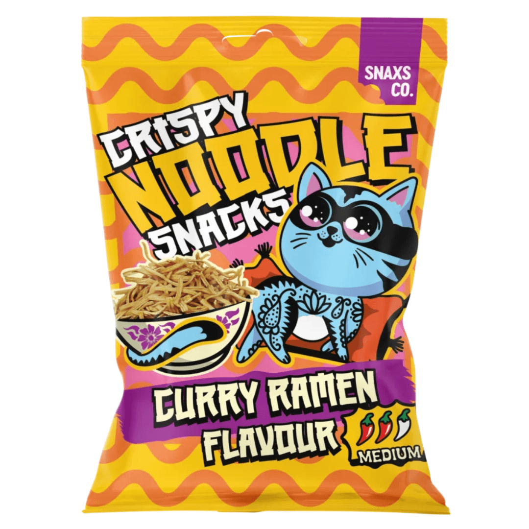 Crispy Noodle Snacks Curry Ramen flavour 60g