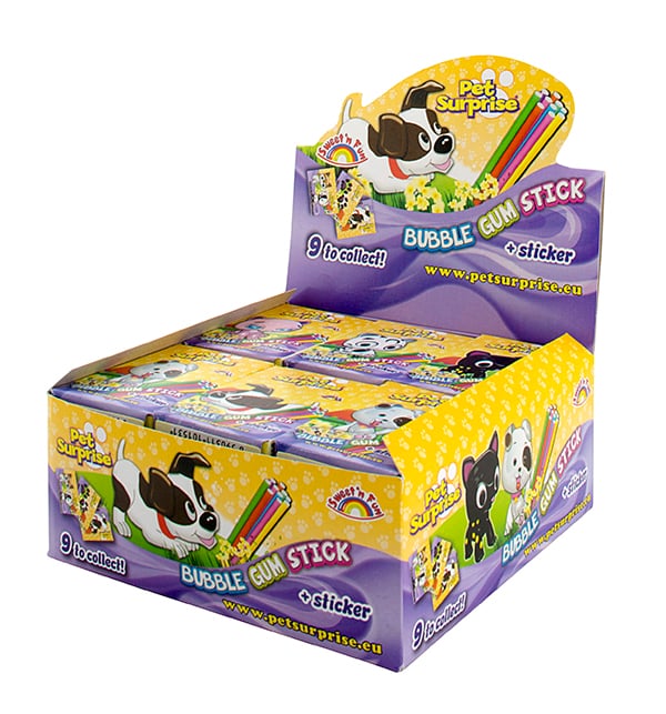 Pet Surprise Bubble Gum Sticker 28g