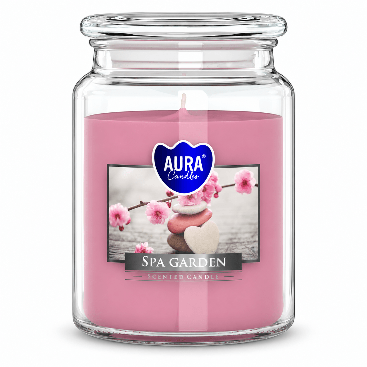 Bispol Aura Spa Garden – vonná svíčka ve skle 500 g