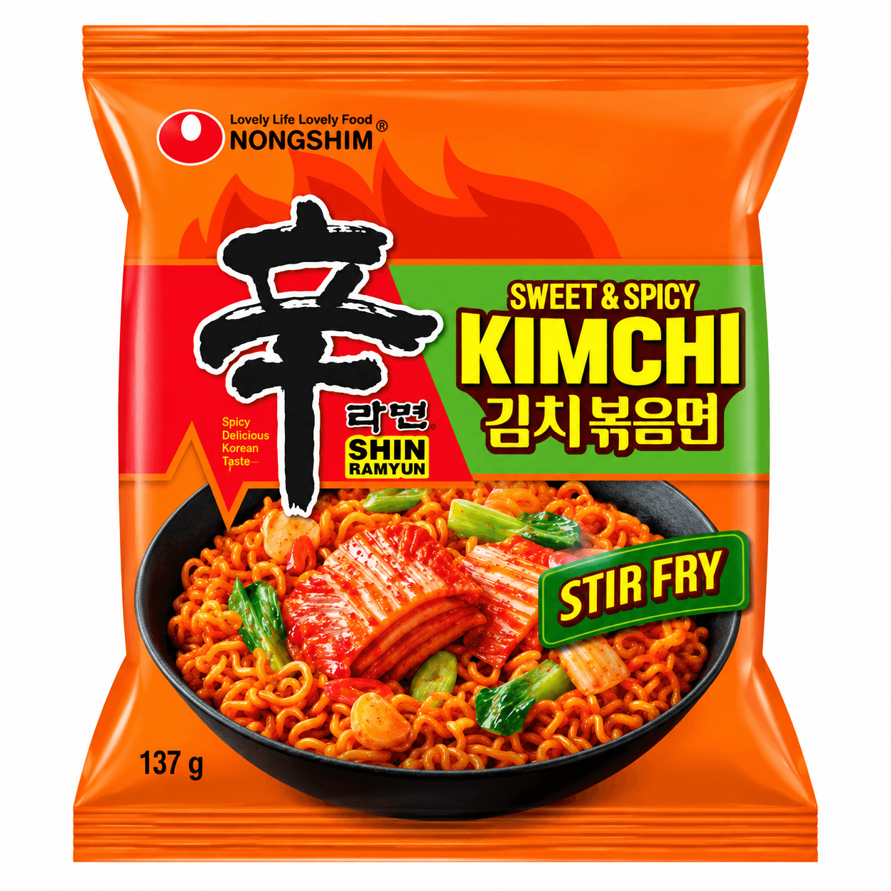 Nongshim Kimchi Ramyun Stir-fry polévka ramen 137g
