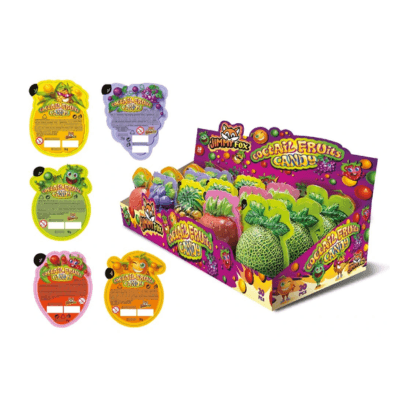 Jimmy Fox Cocktail Fruits Candies 10g × 30 – Ovocné bonbony s příchutěmi koktejlu
