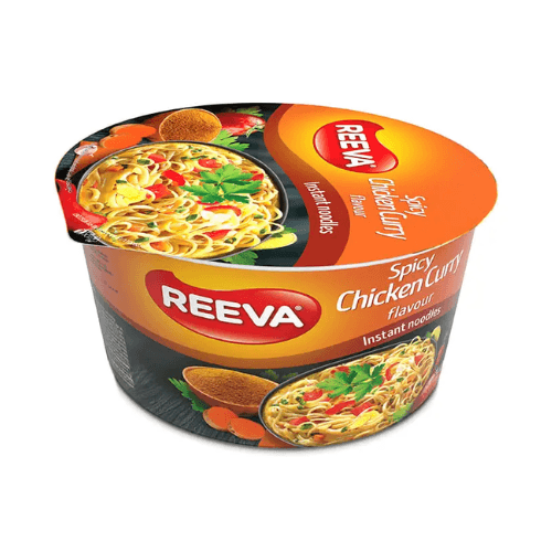 Reeva instantní nudle v misce 75g Kuřecí pikantní kari