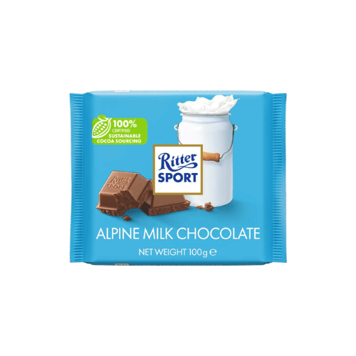 Ritter Sport Alpine Milk Chocolate 100g