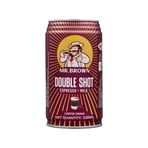 Mr.Brown Ledová káva Double shot Espresso+milk 330ml plech
