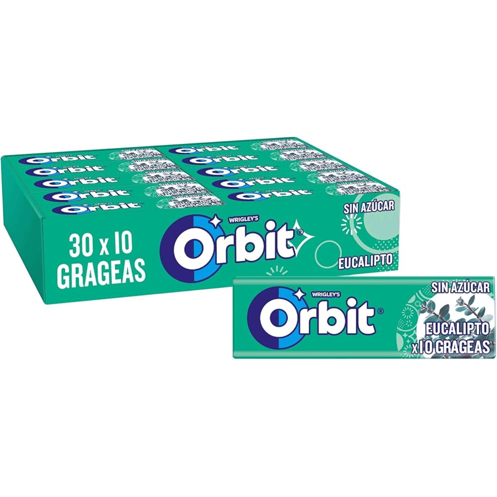 Wrigley's Orbit Eucalyptus Blahovičník bez Cukru Žvýkačky 14g