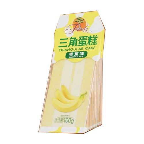 Firmly Triangular Cake Banan flavor 100g