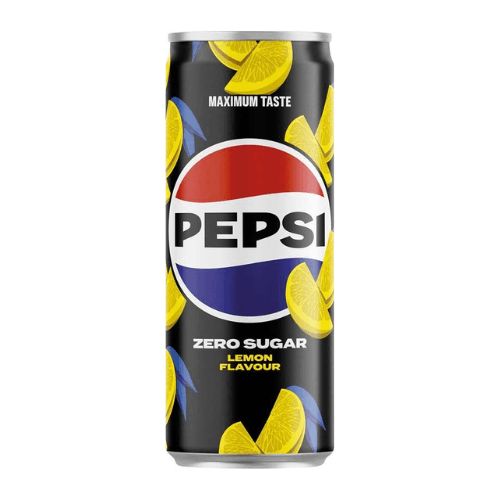 Pepsi Lemon zero sugar 330ml plech