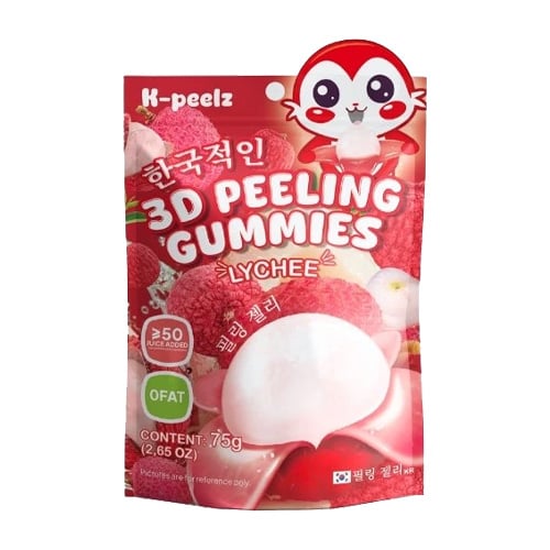 K-Peelz Lychee 3D Peeling Gummies 75g