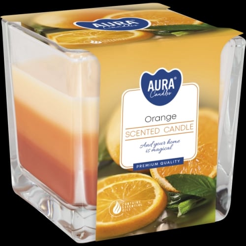Bispol Aura Orange – svíčka ve skle 170 g