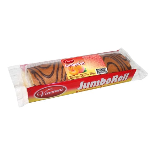 Vincinni Jumbo Roll plněná krémem s merunkovou příchutí 300g