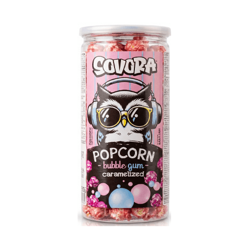 SOVORA Popcorn Bubble Gum caramelized 160g