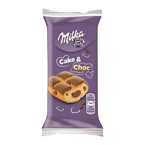 Milka Cake Choc – Jemné pečivo s čokoládovou náplní 35g