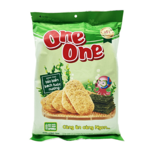 One One Rýžové krekry s příchutí mořské řasy 104g