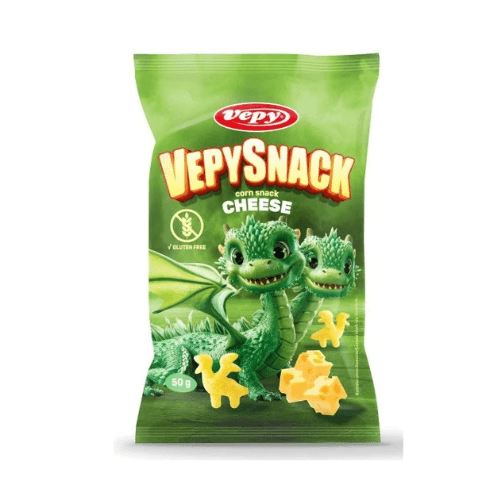 Vepy snack Kukuřičný snack s příchutí sýra bez lepku 50g