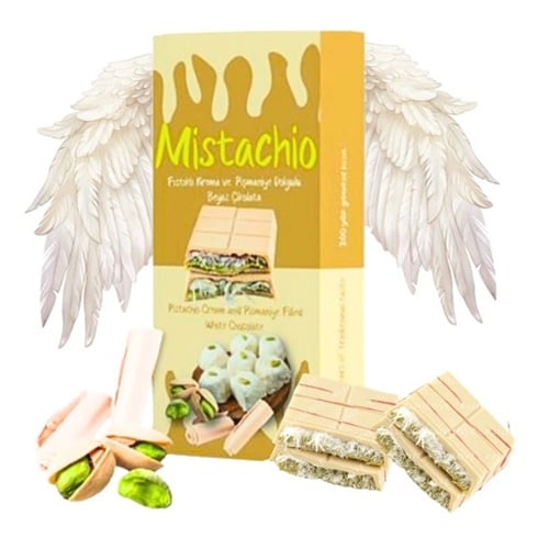 Mistachio Angel Hair Dubai White Chocolate 80g