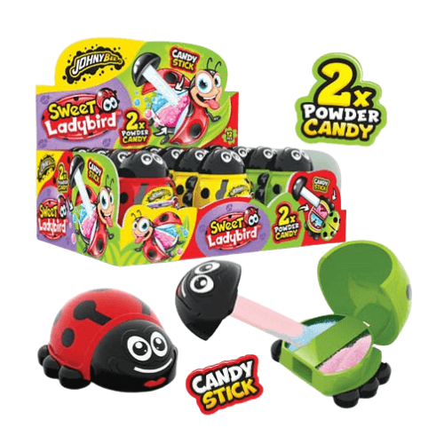 JB SWEET LADYBIRD – lízátko + 2x ovocný prášek 10g