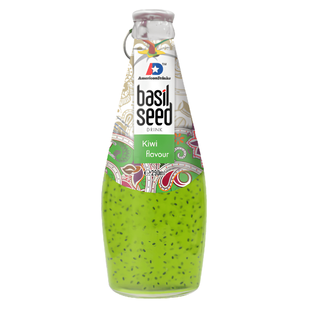 American Drinks Basil Seed Drink Kiwi 290 ml
