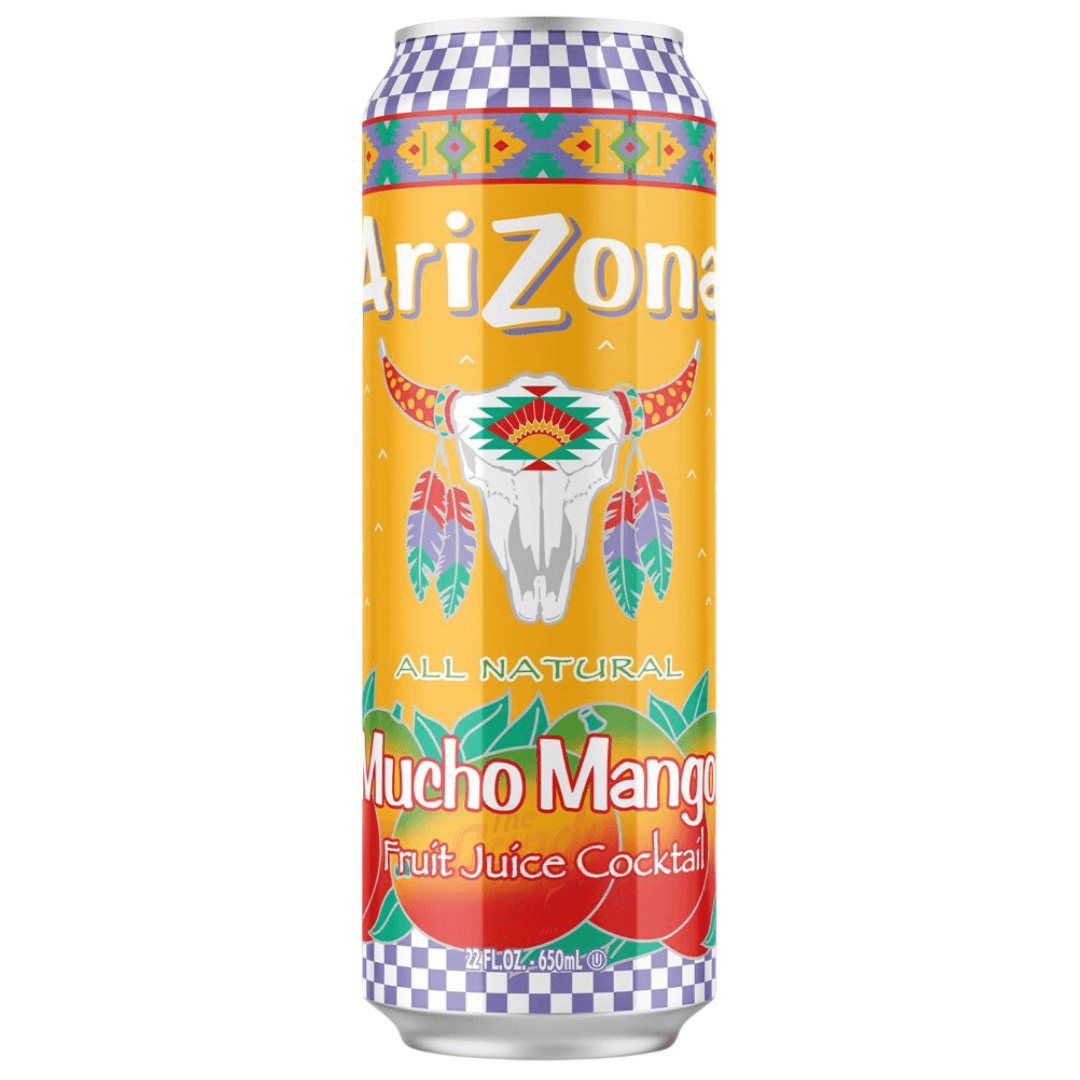 Arizona Mucho Mango 650ml × 24 – Ovocný nápoj s příchutí manga