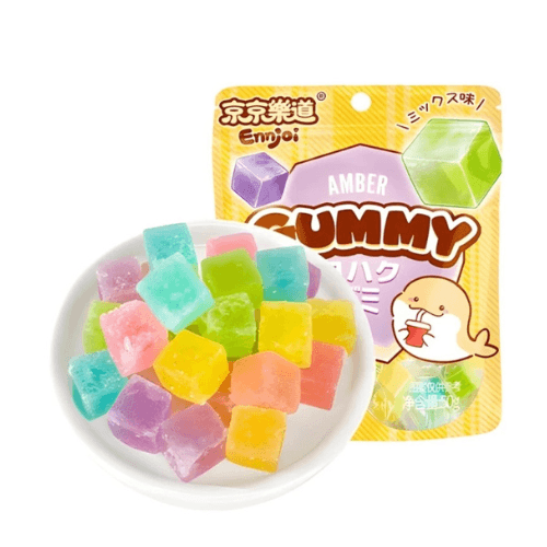 Ennjoi Assorted Fruit Amber Cube Gummy 50g