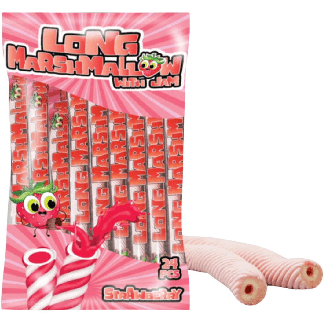 Long Marshmallow With Jam Strawberry 20g