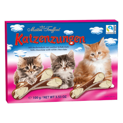Maitre Truffout čokoláda bílá Katzenzungen 100g
