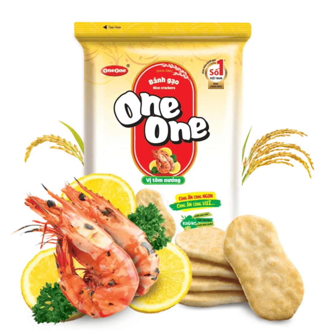 One One krekry rýžové Grilled Krevety 150g