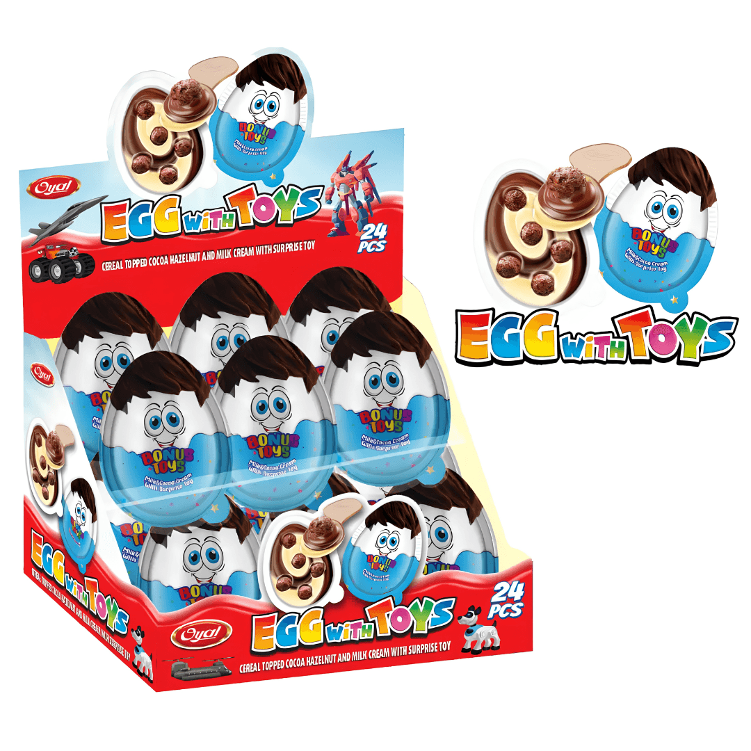 Boys Plastic Eggs with Toys 15g