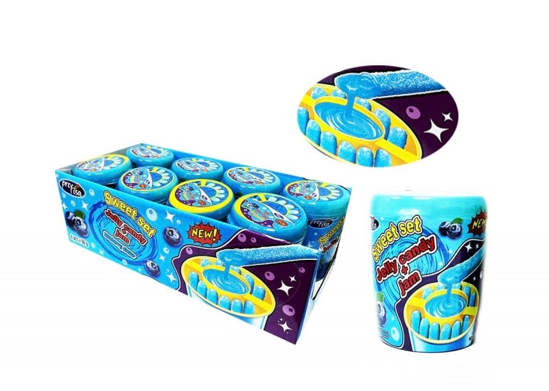 Sweet Set Jelly Candy Jam Borůvka 96g
