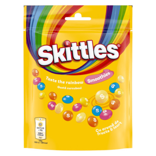 Skittles Smoothies jogurtovo-ovocne žvýkací bonbóny 152g
