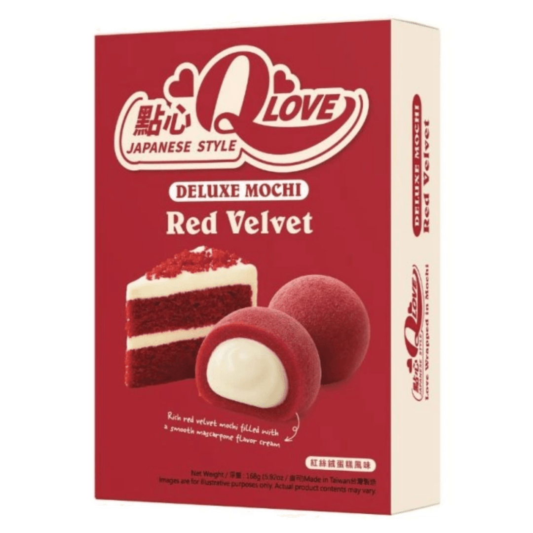 QLove Red Velvet Deluxe Mochi 168g