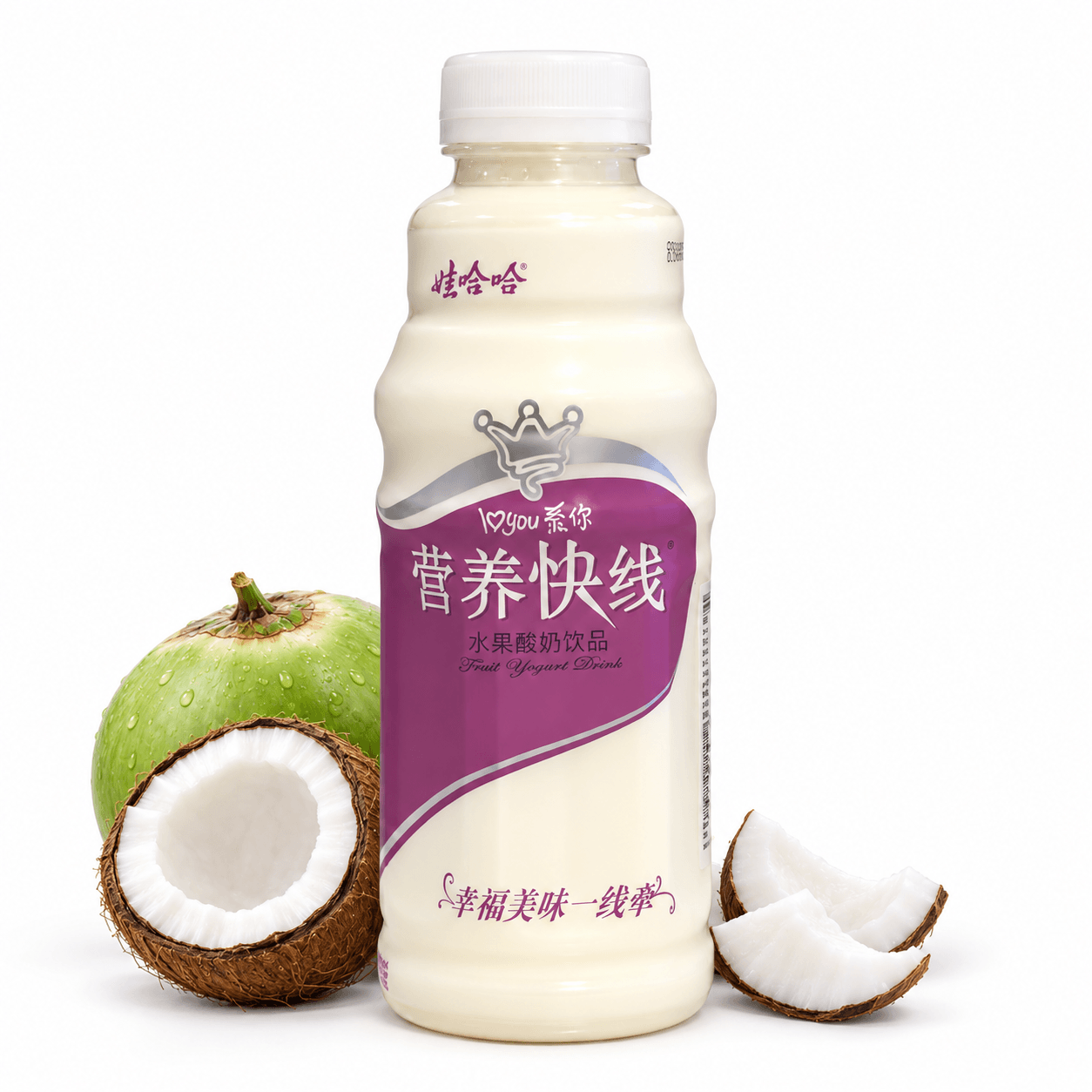 Wahaha Nutri-Express Fruit Yogurt Drink – Coconut Flavour 500 g