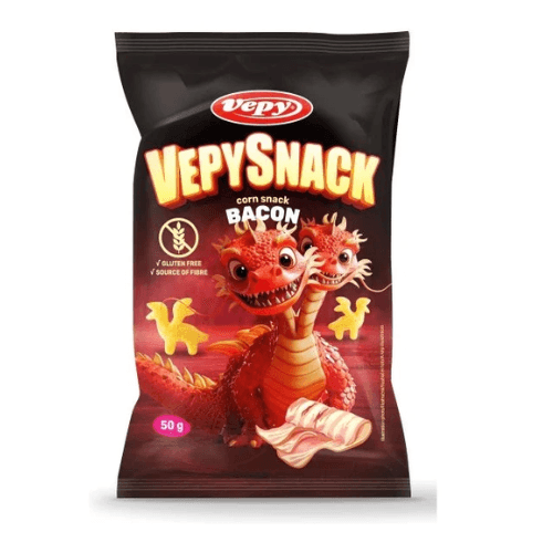 Vepysnack Kukuřičný snack s příchutí slaniny bez lepku 50g