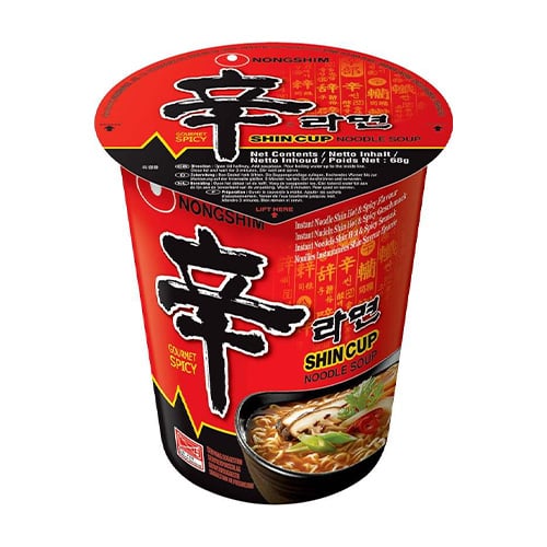 Nongshim Shin Ramen Pálivý 68g – Korejská instantní nudlová polévka v kelímku