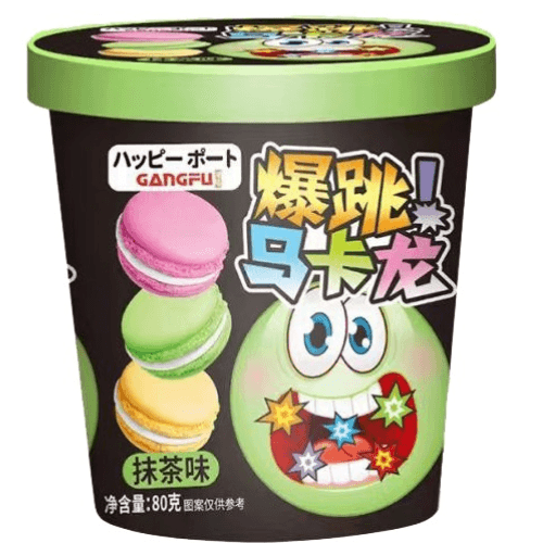 Gangfu matcha popping candy macarons 80g