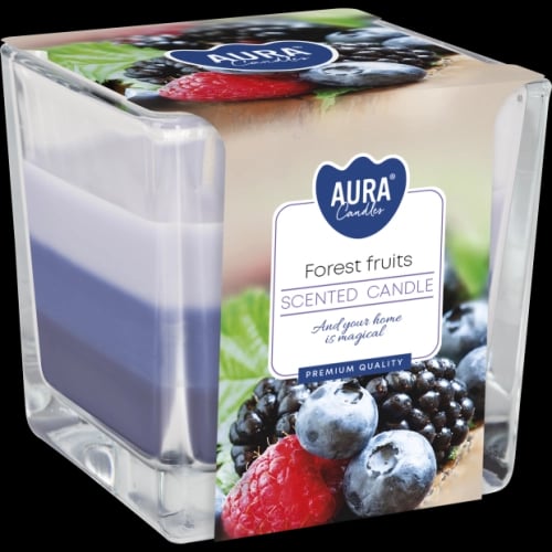 Bispol Aura Forest fruits – svíčka ve skle 170 g