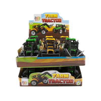 Farm Tractor s bonbóny 5g × 12 ks – Traktory s cukrovinkou pro děti