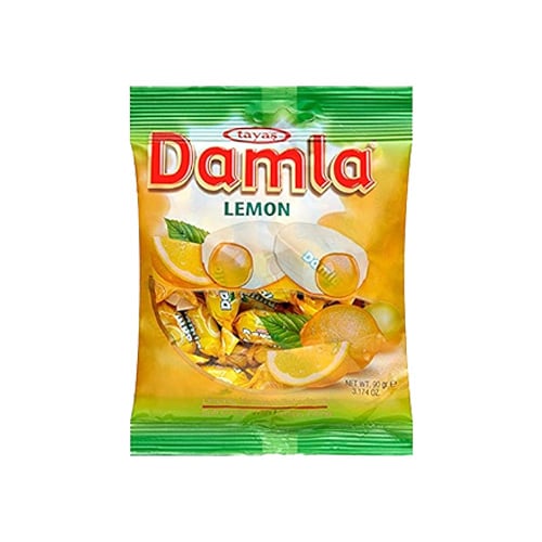 Tayas Damla Soft Candy with Lemon Filling 90 g