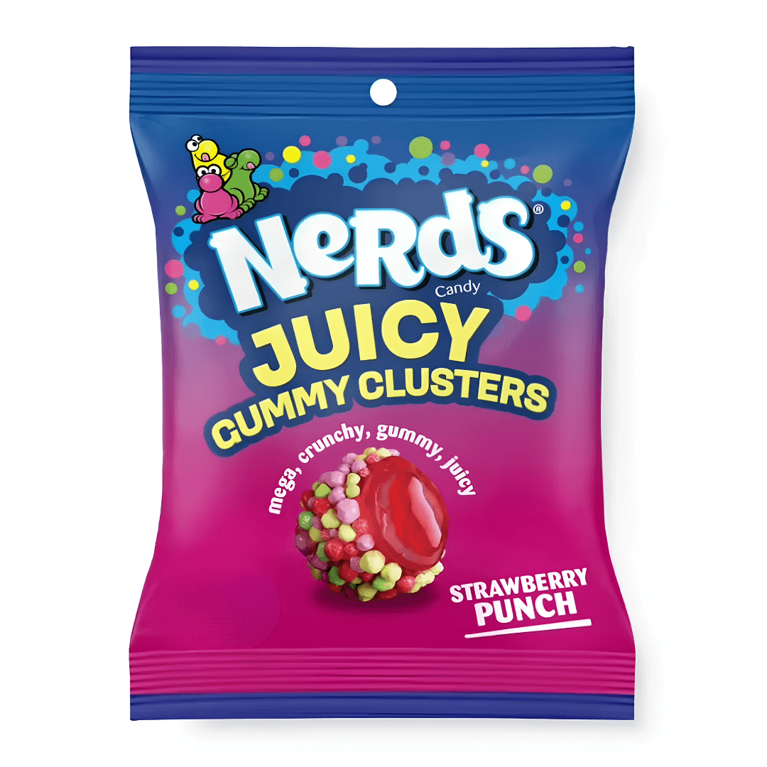 Nerds Juicy Gummy Clusters - Strawberry Punch 85g